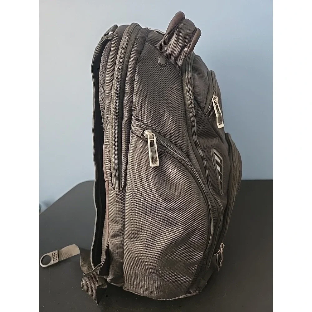 Ogio Gambit Laptop Backpack Black Travel Bag AFS Air Flow System Bk Racing ZAK